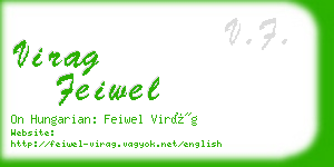 virag feiwel business card